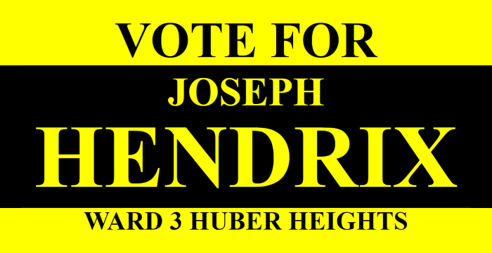 The old header stating to vote for me.